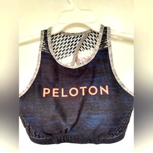 💪Peloton Sports Bra X With Collab Mesh Blue Orange Small